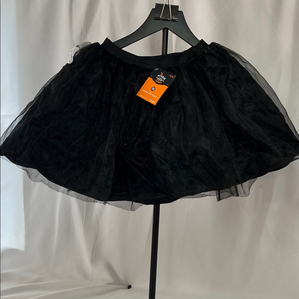 Chic Black light-up Tulle Mini Skirt